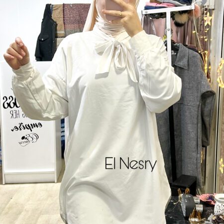 Chemise basique col cravate