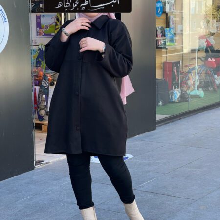 Veste en cachemire noir