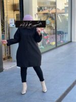 Veste en cachemire noir