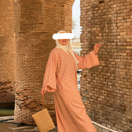 Mosaic Dress -Orange-