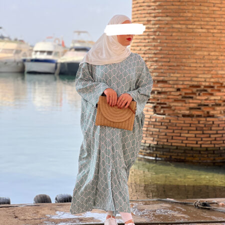 Mosaic Dress -Green-