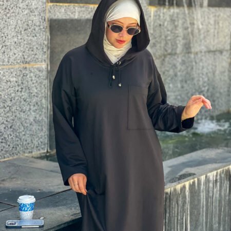 Sweat-shirt Dress -Grey-