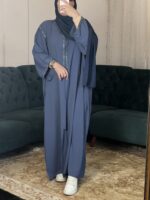 -عباية المنصورة - أزرق