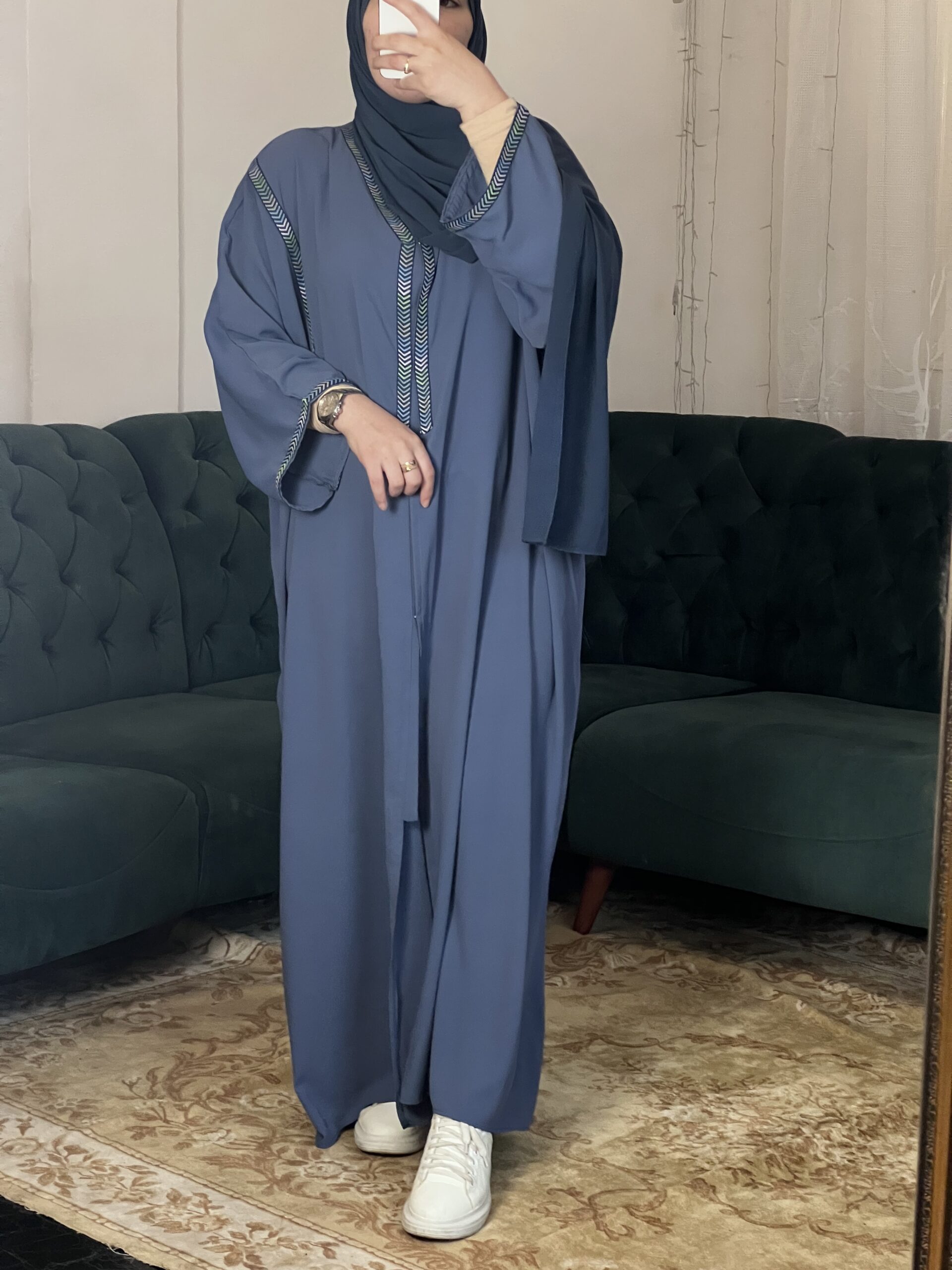 -عباية المنصورة - أزرق -عباية المنصورة - أزرق