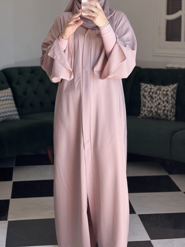 Abaya Khalidj Vibes -lavender pink-