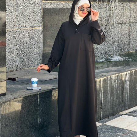 Sweat-shirt Dress -Grey-