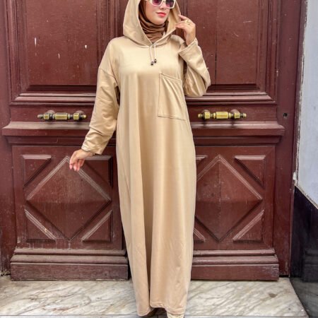 Sweat-shirt Dress -Grey-