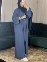 -عباية المنصورة - أزرق