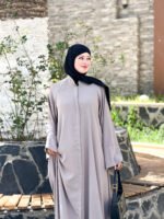 - عباية هبة -رمادي