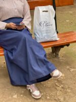 jupe en jean évasée