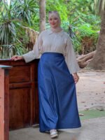 jupe en jean évasée